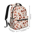thumbnail image 2 of Honeii Autumn Brown Butterfly Print Backpack for Both Men and Women, Basic Bookbag for College, Work, or Travel,Rucksack Computer Bag-One Size, 2 of 5