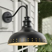 Aiwen Matte Black Industrial Wall Sconce, Farmhouse Wall Light Fixture for Bedroom Kitchen Hallway Staircase