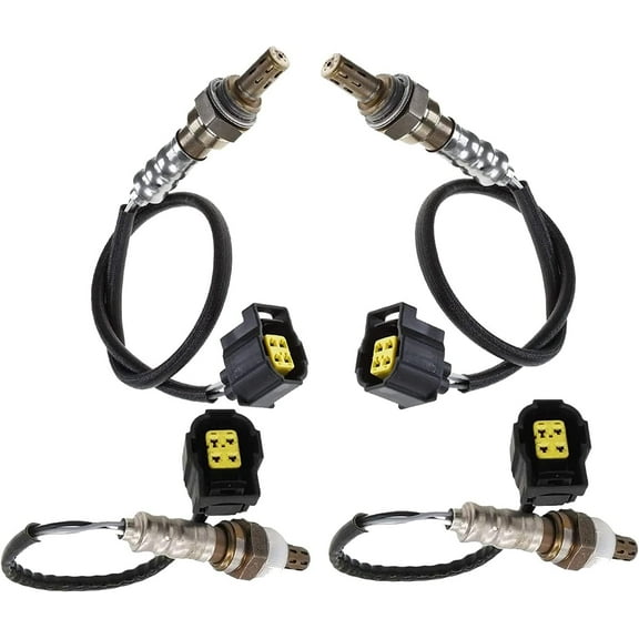 Front and Rear Oxygen Sensors Compatible with JEEP WRANGLER 2007 2008 2009 2010 3.8L 4pcs o2 sensor