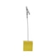 thumbnail image 1 of soporte para notas de alambre clip para notas de papel base de cubo amarillo translúcido, 1 of 6