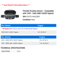 thumbnail image 2 of Throttle Position Sensor - Compatible with 1999 - 2003 GMC C6500 Topkick 2000 2001 2002, 2 of 2