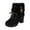 Black, variant on Fall Boots Casual Ankle Boots Heel Platform Winter Warm Lined Mid Calf Booties Comfortable Footwear