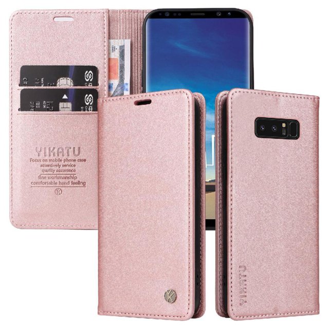Funda para Samsung Galaxy Note 8 Estuche de Cuero PU Tipo Cartera con Ranuras para Tarjetas y Cierre Magnético
