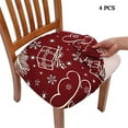 thumbnail image 5 of 4PCS Chair Seat Covers,Dining Room Chair Covers,Dining Room Chair Covers,Stretch Printed Dustproof Cushioned Furniture Protectors,Dining Room Protector Slipcovers,Diningroom Chair Covers, 5 of 9