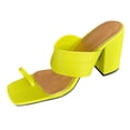 thumbnail image 2 of Sandalias Mujer Tacones altos Moda Verano Cabeza cuadrada Peep Toe Chunky Block Sandalias Zapatos Wmkox8yii hfjk4771, 2 of 4