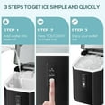 thumbnail image 4 of Electactic Nugget Countertop Ice Maker with Soft Chewable Ice, 35Lbs/24H, Self-Cleaning, Ice Scoop, Black, 4 of 6