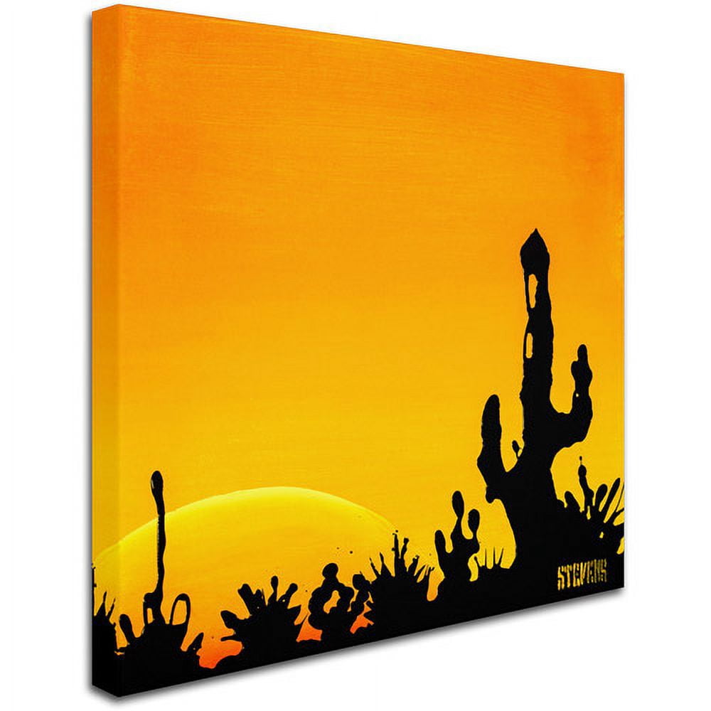 Trademark Fine Art "Saguaro Sunset" Canvas Art by Roderick Stevens