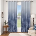 thumbnail image 2 of RisChhery Blackout Curtains For Bedroom Living Room,2 Panels Set,42x63 inch,Light Blocking Grommet Window Drapes,Navy Blue Gradient Floral, 2 of 6