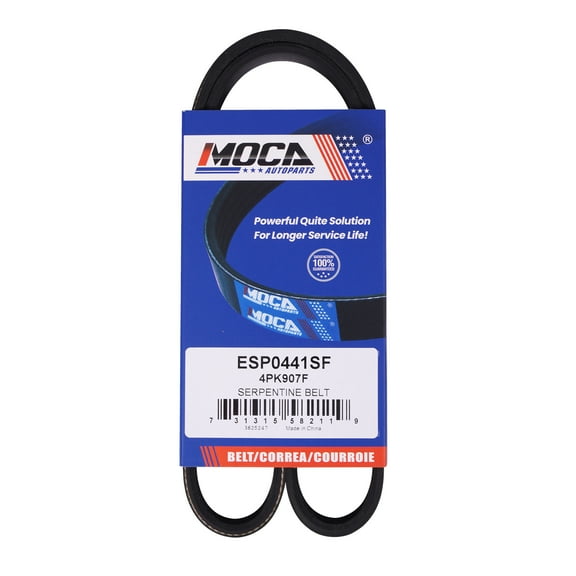 MOCA AUTOPARTS 4PK907F Accessory Drive Belt Fit for 2008-2019 Ford Taurus 3.5L & 2009-2012 Lincoln MKS 3.5L 3.7L & 2016-2017 Cadillac CTS 2.0L-6.2L