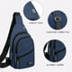 thumbnail image 4 of PAVEOS Bolso bandolera en liquidación Bolso bandolera Mochila bandolera para hombre y mujer Mochila bandolera Mochila de senderismo Bolso bandolera multiusos Azul-a, 4 of 5