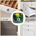 thumbnail image 6 of 4 Pcs Cabinet Handle Drawer Pulls Doodle Sport Soccer Knobs with Screws Square Furniture Office Cabinet Knob Decoration, 6 of 7