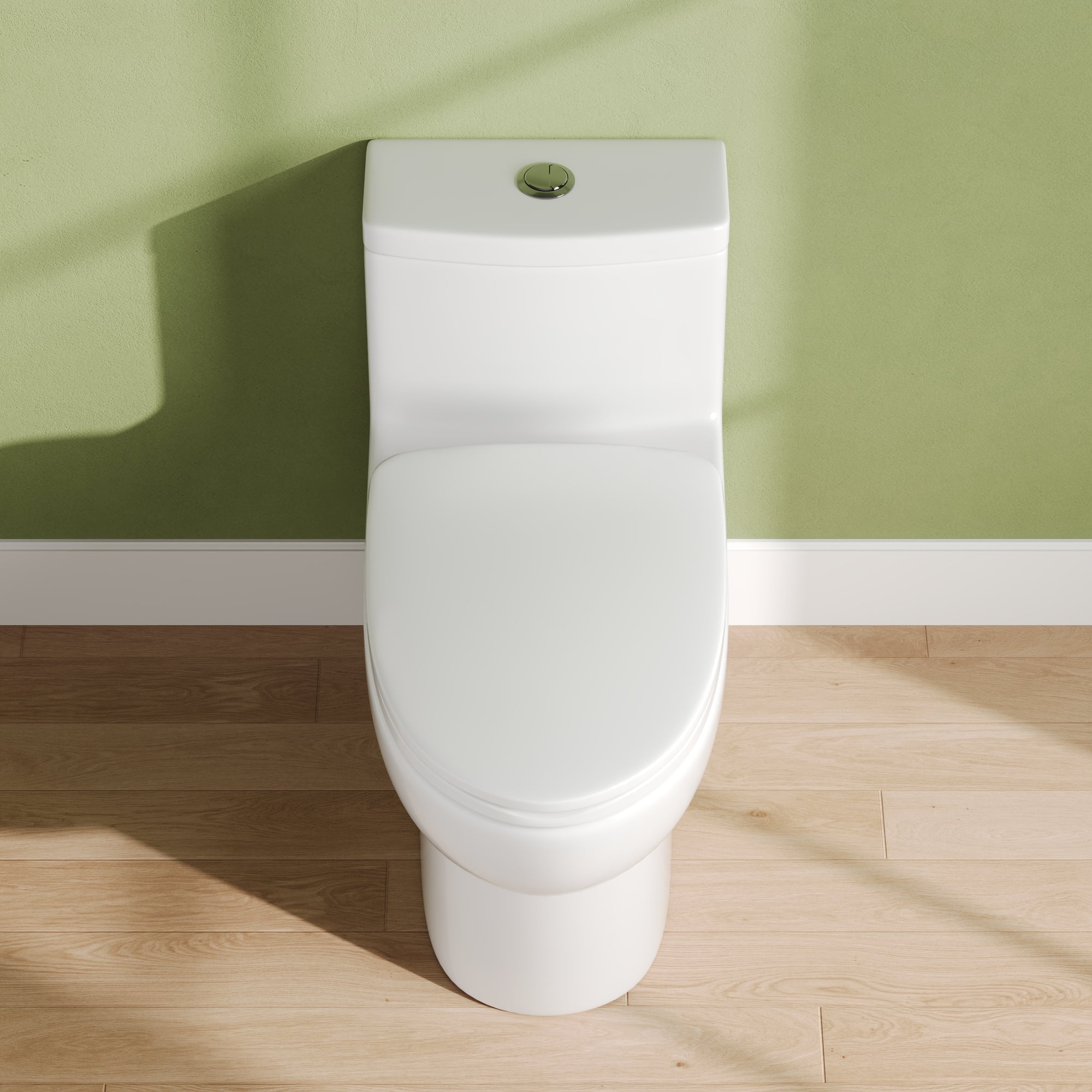 Ace One-Piece 0.8/1.28 GPF Dual-Flush Rectangular Floor Mounted