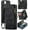 Black, variant on Wallet Case for iPhone 16e, Zipper Purse Folio Leather Wallet with Card Holder Wrist Strap Detachable Magnetic Shockproof Protective Back Case for iPhone 16e 2025 6.1 inch
