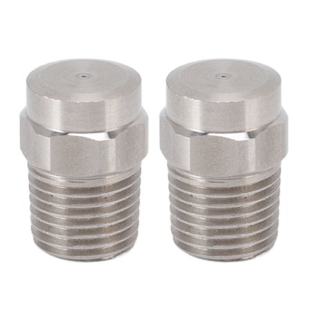 2Pcs Misting Nozzle G1/4 Male Thread Flat Head Stainless Steel Atomization Sprayer For Garden Watering