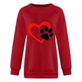 thumbnail image 4 of Amzcrzy Sweat-Shirt pour Femmes Imprimé de la Saint-Valentin Manches Longues Col Rond Blouse Chandails en Molleton de la Saint-Valentin pour Femmes Chemises à Manches Longues pour Femmes Chandail Chandail en Molleton m, 4 of 4