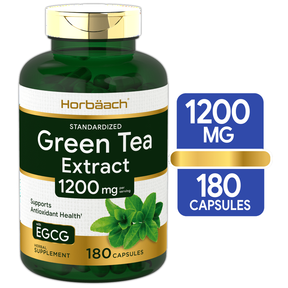 EGCG Green Tea Extract Pills 1200 mg 180 Capsules Max Potency Non