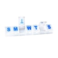 thumbnail image 2 of TreasureGurus Large Letter 7 Day Pill Box Weekly Medication Organizer XL Medicine Storage Vitamin Case, 2 of 2