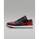 thumbnail image 3 of N I-K-E A i r-Jor-dan 1 Low Shoes Black Varsity Red White 553558-067 Men's & GS Sizes, 3 of 6