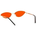 thumbnail image 4 of Retro Small Metal Cat Eye Sunglasses For Women Color Tinted Lens 55mm (Gold / Red), 4 of 4