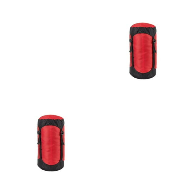 QualitChoice Sac de Compression à Cordon 1/2/3/5 Sac de Rangement pour Accessoires de Camping Randonnée Escalade Rouge/TG 2 Pcs