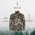 thumbnail image 4 of ScentBlocker Wooltex Jacket, Temperature Regulation, Polyester/Wool, S3 Odor Control, Windblocker, Adjustable Waist, Contoured Collar, Hunting, Outdoor - XXXL - Strata, 4 of 5