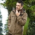 thumbnail image 1 of Chaqueta de esquí impermeable de montaña para hombre Cortavientos de lluvia a prueba Chaqueta de para proteger de nieve con capucha cálida de - , 2XL, 1 of 7