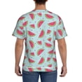 thumbnail image 2 of Naloa Watermelon Men's T-Shirt Sport T-shirt Men's Basic Tee Casual Men's Shirt, Round Neck, Short Sleeves - Large, 2 of 5