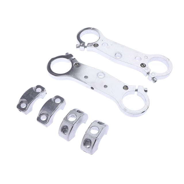 Almencla Handle Bar Casting Triple Tree Clamps Assembly for 49cc Mini Dirt Bike, Racing,