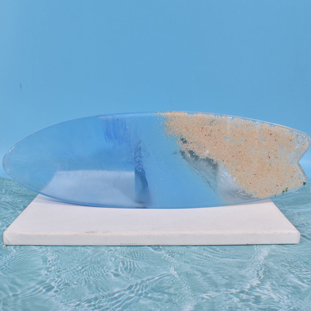 Surfboard Mold DIY Epoxy Silicone Casting for Silica Gel Wall Decor Shape Resin 2 Pcs