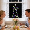 thumbnail image 4 of Guirnalda de luces de conejito de Pascua | Luces con ventosa para ventana para decoración navideña | Luces multicolores con forma de conejito para Pascua, Halloween y Navidad | Decoración de, 4 of 6
