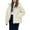#0080-Beige, variant on Gift Women's Puffer Jackets Winter Warm Thicken Full Zip Up Down Quilted Hooded Coat Padded Puffy Jacket Outwear with Pockets