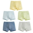 thumbnail image 2 of Delliss 5pcs Soft Underwear Cotton Girls Boys Panties Toddler Panties Baby Undies Girls Boys Flat Shorts 2-15Y, 2 of 9