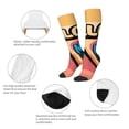 thumbnail image 3 of Bingfone Hello Summer Print Compression Socks for Women and Men Long Socks for Running Athletic Cycling Nurse, 3 of 6