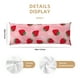 thumbnail image 3 of Balery Strawberry Funda Protectora para Almohada Corporal de Algodón Hipoalergénico con Cierre(55 x 21 pulgadas), Almohadas No Incluidas, 3 of 7
