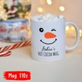 thumbnail image 4 of Kids Personalized Snowman Hot Cocoa Mugs, Snowman Face Christmas Coffee Mug, Custom Name Snowman Ceramic Mug For Christmas, Snowman Xmas Tea Cup, Xmas Hot Chocolate Cup, White Cups 11oz 15oz, 4 of 7