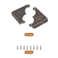 thumbnail image 3 of Uxcell 30pcs Vintage Corner Protector 1.5"x1.5"x0.3" for Table Box, Bronze, 3 of 5