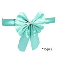thumbnail image 7 of 15pcs Tie-Free Bow Chair Sashes - Round-Corner PPC Chair Back Decor for Weddings, Hotels & Holidays, Durable Material, Easy to Attach, Enhances Party & Event Decor, Mint Green, 7 of 7