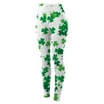 thumbnail image 6 of BOOMILK Leggings for Women St. Patrick's Day Shamrock Print Trendy High Waist Workout Leggings Slim Stretch Yoga Pants Green, 6 of 6