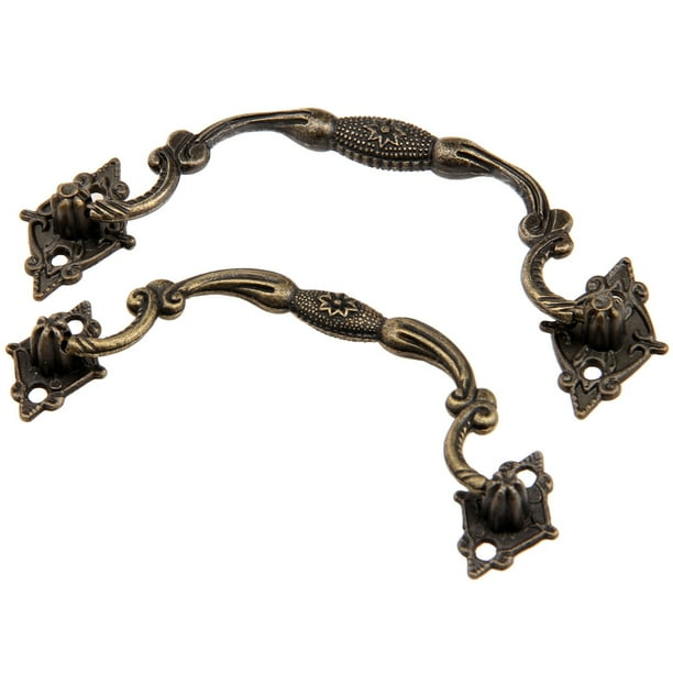 1 UNID MANGULÓN DE TRATE 100 / 113mm Mando de hierro Vintage Gabinete Puertas Armario Armario Armario Antiguo Muebles de Bronce Hardware