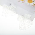 thumbnail image 5 of Unique Bargains 1 Pair Shoelace Charms Lace Bow Design Fashion Shoe Accessories White, 5 of 5