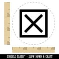 thumbnail image 2 of X in Box Cancel Error Checkbox Self-Inking Rubber Stamp Ink Stamper - Black Ink - Small 3/4 Inch, 2 of 7