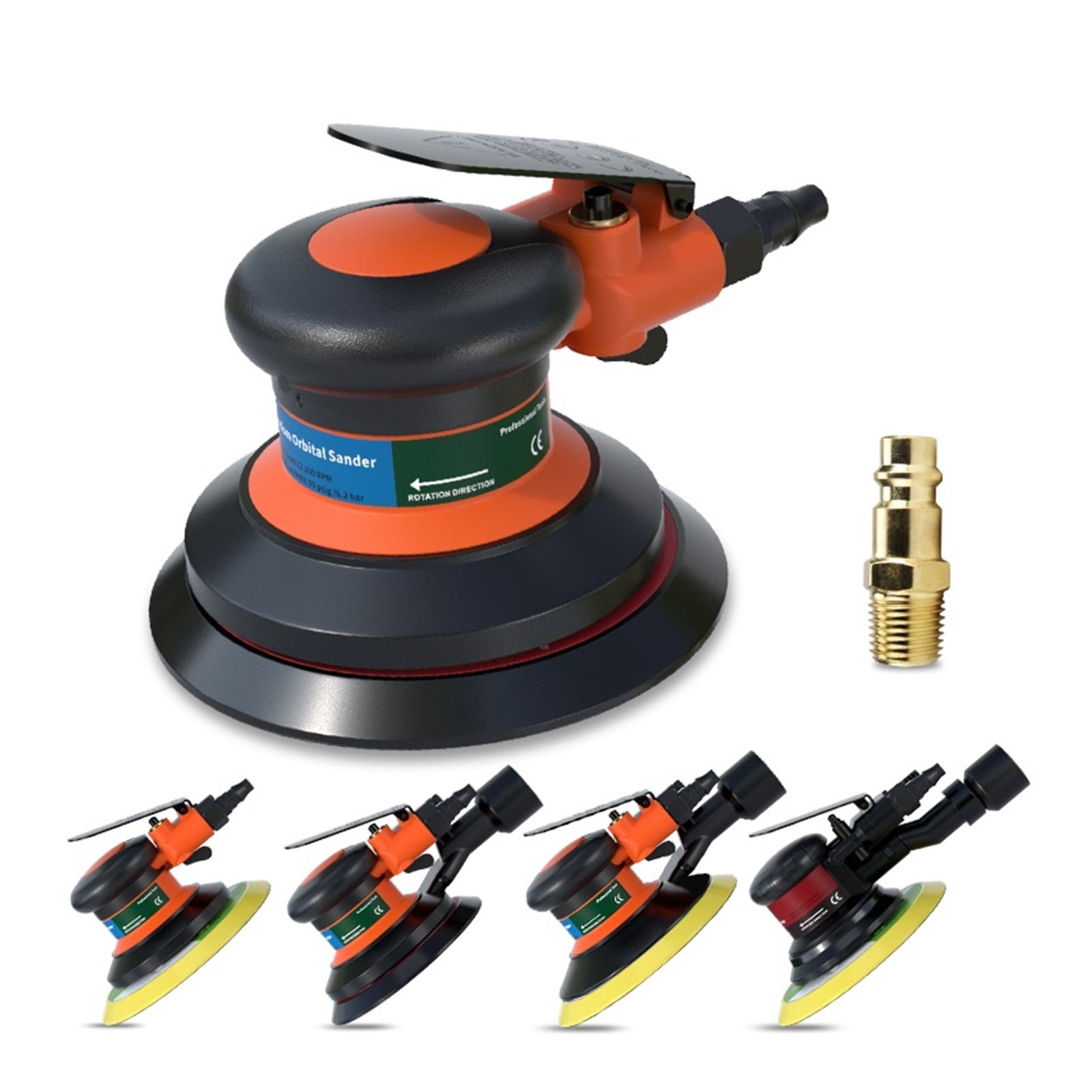 Pneumatic Orbital Sander Air Grinder,125mm/150mm Vacuum Eccentric Polishing/Grinding Machine Pneumatic Tools ,Widely Use