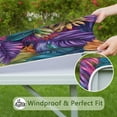 thumbnail image 6 of Colorful Leaf Pattern Square Fitted Tablecloth with Elastic Edge,Square Table Cover,Washable Elastic Table Cover for Home Kitchen Party Decor 36"x36", 6 of 6