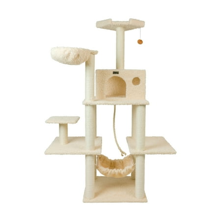 UPC: 0815481011359 | Armarkat 69-in Mult -Level real wood Cat Tree Hammock Bed  Climbing Center for Cats and Kittens A6901 Beige