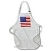 American Flag - Patriotic USA stars and stripes red white and blue - 4th July America Patriot BLACK Full Length Apron with Pockets 22w x 30l apr-112805-4
