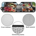 thumbnail image 6 of KUIFORTI Windshield Sun Shade Funny Tiger Automotive Interior Sun Protection for Jeep Wrangler TJ JK JKU Sport Sahara Rubicon 2 Door & 4 Door, Thickened Fabric Easy to Install, 6 of 6