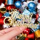thumbnail image 4 of Juego de 36 bolas navideñas de colores con purpurina, bolas de espuma azules y rojas, colgantes para árbol de Navidad, para decoración del hogar, regalo de fiesta de Año Nuevo, 4 of 5