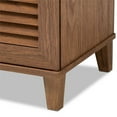 thumbnail image 6 of Bowery Hill Contemporary Wood 4-Shelf Shoe Cabinet in Walnut Brown, 6 of 10