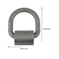 thumbnail image 2 of EXHUMKY D Rings for Trailer 1Set 3.54X2Inch High Hardness D Shape for Securing Cargo, 2 of 8