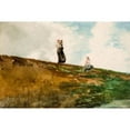 thumbnail image 3 of Homer, Winslow 14x11 Black Modern Framed Museum Art Print Titled - Watching from the Cliffs, 3 of 5